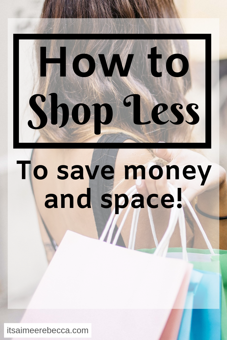 how to shop less