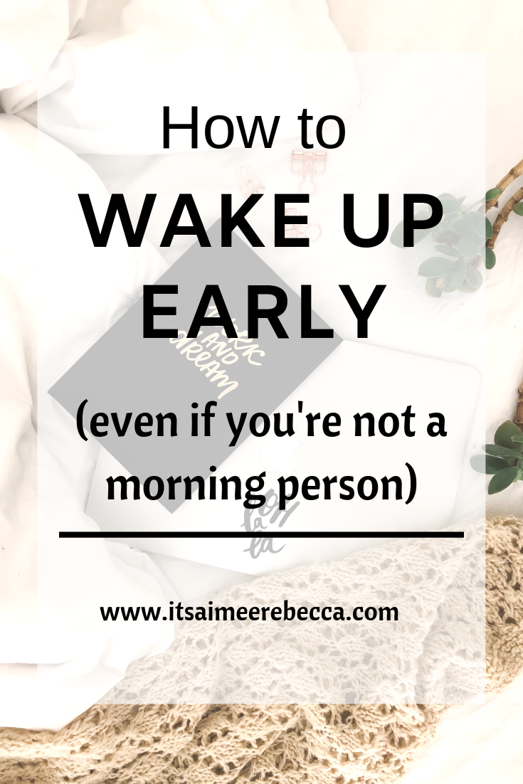 how to be a morning person